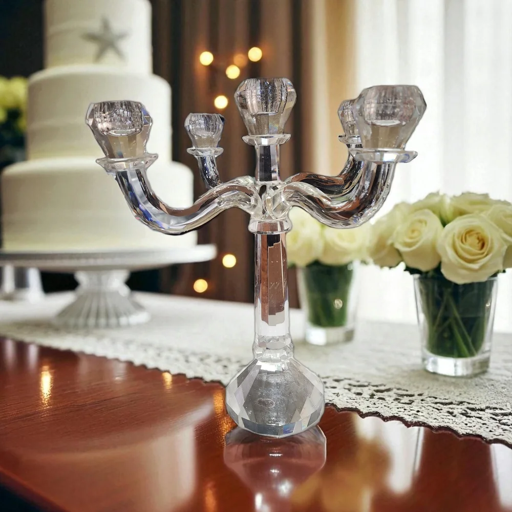 Shannon Crystal Candelabra by Godinger - Picture 7 of 16